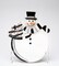 Ceramic Black and White Snowman Plate, Home Décor, Gift for Her, Gift for Mom, Kitchen Décor, Christmas Décor
